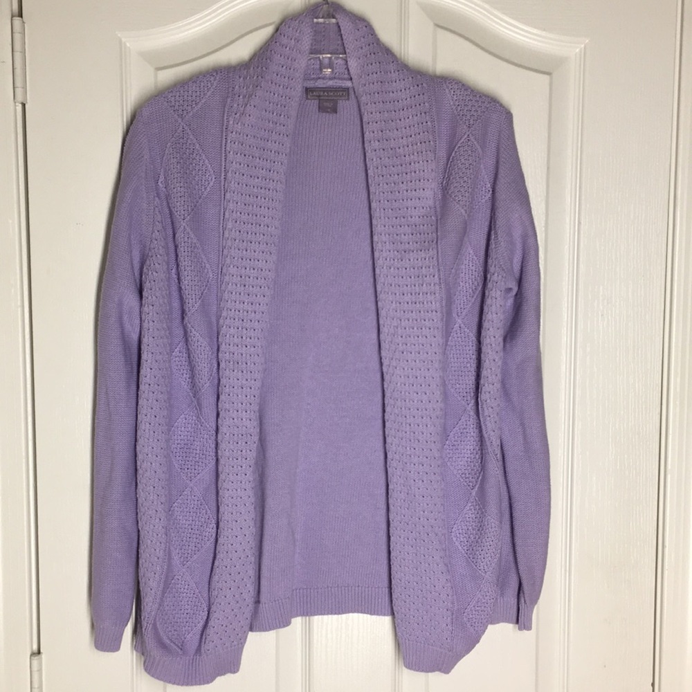 FINAL MARKDOWN LADIES’ Laura Scott Open-front Cardigan (L)